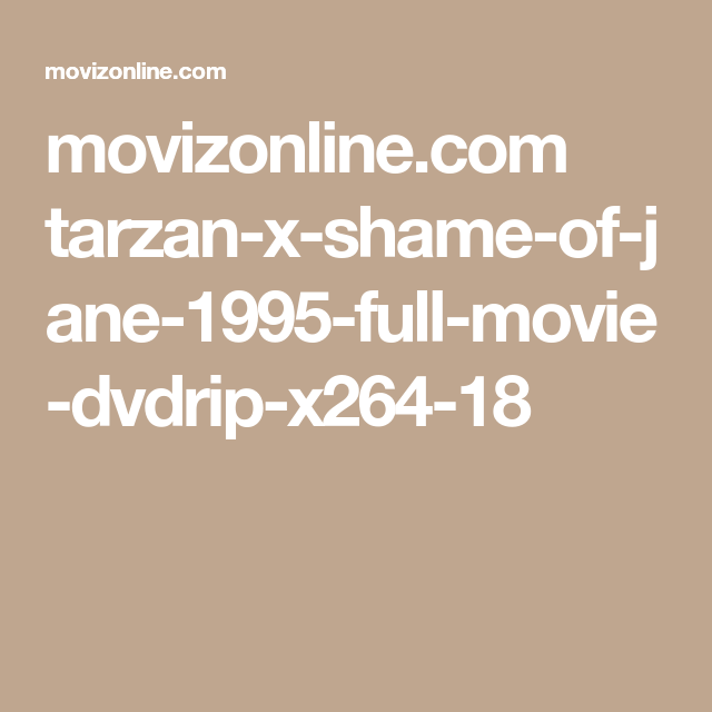 tarzan shame of jane movie online